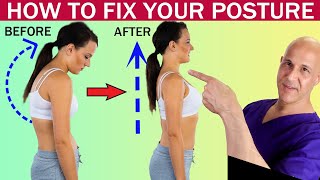 How to Fix Your Posture at Home  Dr Mandell [upl. by Saunderson]