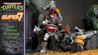 TMNT Super7 Ultimates Robotic Rocksteady Action Figure Review [upl. by Goober]