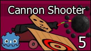 Effects and Animations ►Cannon Shooting ► Godot Engine Tutorial ► Part 5 [upl. by Leidgam]