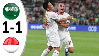 FULL HIGHLIGHTS  TIMNAS INDONESIA VS ARAB SAUDI  KUALIFIKASI PIALA DUNIA 2026  Hasil Timnas [upl. by Ivy887]