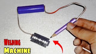 Welding machine Kaise banaen  How to make welding machine Pencil se welding machine Kaise banaye [upl. by Ardnazxela641]