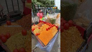 Desi Bhel Puri in Just 60😋🥵 bhelpuri streetfood indianfood indianstreetfood indiancuisine [upl. by Adest807]