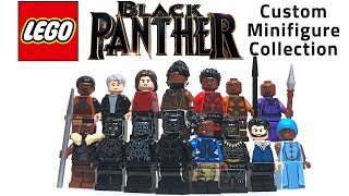 LEGO BLACK PANTHER Custom Minifigure Collection Showcase [upl. by Yelkao]