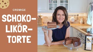 Das beste SchokoladenlikörTortenRezept mit Schokocreme [upl. by Oznole]