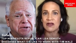 This Is What Its Like Working With Tim Walz Top Minnesota Republican Lisa Demuth [upl. by Ahsotan]