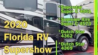 2020 FLORIDA RV SHOWNEWMAR SUPERSTAR 4061 SUPREME AIRE 4573 DUTCH STAR 4362 DUTCH STAR 4369 EP102 [upl. by Ulphi]