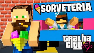 CRIEI uma SORVETERIA no MINECRAFT  TralhaCity EP02 [upl. by Lothair]