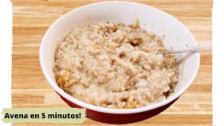 Como hacer Desayuno de Avena en solo 5 minutos Comida económica fácil y rápida [upl. by Relyhcs764]