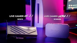 HDMI 21 Capture Cards Introducing Live Gamer ULTRA 21 amp Live Gamer 4K 21 [upl. by Ellinehc]