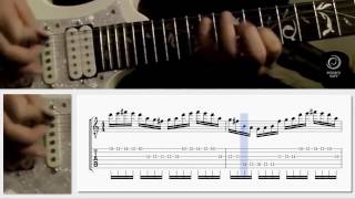 Develop accuracy and speed with this stringskipping shred lick w animated tab  Paul Gilbert [upl. by Cook355]