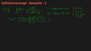 Definitionsmenge bestimmen  Beispiel 1 gebrochenrationale Funktionen [upl. by Cochard]