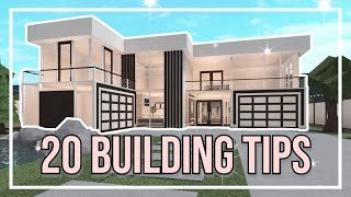 20 Building Tips To Build Better Houses in Bloxburg Roblox [upl. by Annaegroeg]