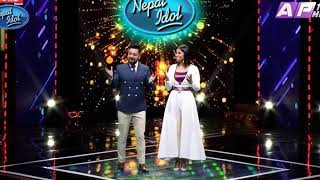 Heri rahana Deu malai  Nepal idol S3 gala round episode 13 [upl. by Melessa]