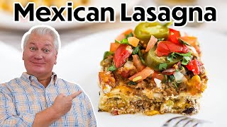 The MOST Delicious MEXICAN LASAGNA [upl. by Atilrep863]