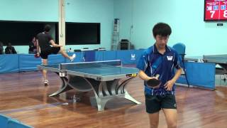 Westchester Table Tennis Center  December Open Singles Finals 2013 [upl. by Aliek]