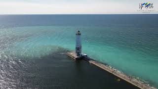 Frankfort North Pier Lighthouse Frankfort Michigan [upl. by Innor]