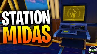 Acheter Quelque Chose dans un Distributeur Automatique ou une Station de Midas Fortnite Emplacement [upl. by Ynetruoc]