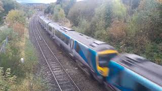 TPE Class 185s passing through the pennines [upl. by Srevart698]