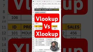 Compare Vlookup and Xlookup  Vlookup and Xlookup Compare  Vlookup and Xlookup in Excel  ytshorts [upl. by Andreana85]