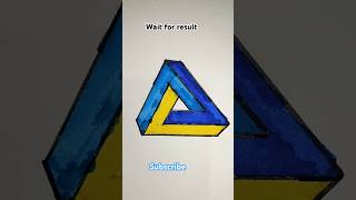 Easy and unique 3d illusion drawing 3dart 3d easydrawing short [upl. by Sufur242]