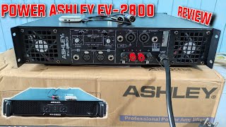 Power ASHLEY EV 2800 Class H  Review amp Tes Power Ashley dengan Cross Aktif atau Filter Subwoofer [upl. by Adnilemre]