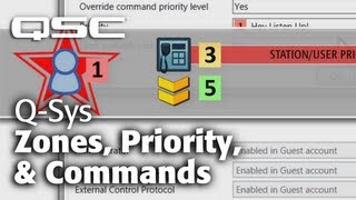 QSYS Public Address  Part B Zones Commands Priority [upl. by Aynad]