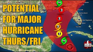 92224 Potential for Major Hurricane to Threaten Eastern Gulf ThursdayFriday [upl. by Ahsienauq]