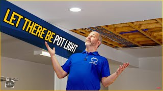 How To Install LED Pot Lights In a Finished Ceiling  DIY [upl. by Cj]