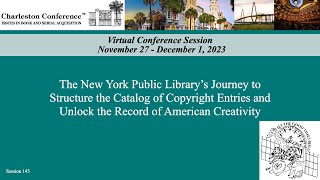 The New York Public Library’s Journey to Structure the Catalog of Copyright Entries [upl. by Niwrek]