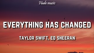 Taylor Swift  Everything has changed Lyrics ft Ed Sheeran [upl. by Narol42]