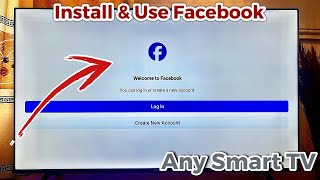 How to Install Facebook on Smart TV [upl. by Gniy]