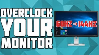 How to Overclock Your Monitor How to Increase Monitor HzRefresh Rate More FPS Nvidia Tut [upl. by Ahseiuqal]