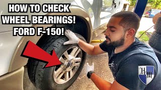 HOW TO CHECK FRONT END NOISE WHILE DRIVING FORD F150  BAD WHEEL BEARINGS NOISE [upl. by Corey]