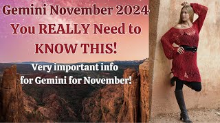 Gemini November 2024 You REALLY Need to Know This Astrology Horoscope Forecast [upl. by Gudrun]