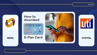 How to download ePAN Card Online  Download ePAN Card from NSDL and UTIITSL pancardloan youtube [upl. by Leyes]