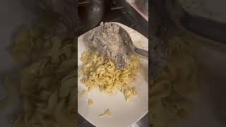 Stroganoff food review shorts autism ￼ autisticcontentcreator creamofmushroom homemade ￼ [upl. by Einwahs429]