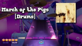 March of the Pigs Expert  Drums 100 FC Fortnite Festival [upl. by Nwahsal]