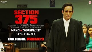 Section 375 Dialogue Promo 9  Akshaye Khanna  Richa Chadha  Releasing on 13th September [upl. by Bette]