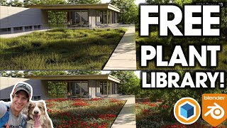 Amazing FREE Plant Library and Scattering AddOn for Blender [upl. by Roger98]