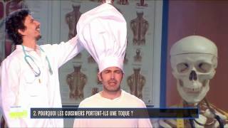 Arnaud Tsamère et Ben  Pourquoi les cuisiniers portentils une toque  VPRQ [upl. by Reube480]