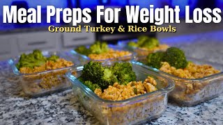 2024 HEALTHY MEAL PREP SERIES EP1 GROUND TURKEY amp RICE BOWLS  RECIPE [upl. by Rebmyk]