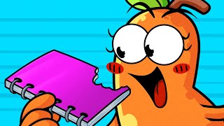 Fruits Try School Pranks   Animated Cartoons  Pear Couple [upl. by Nyvek]