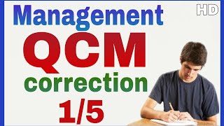 Management Examen QCM Corrigé 1 [upl. by Leinahtan]