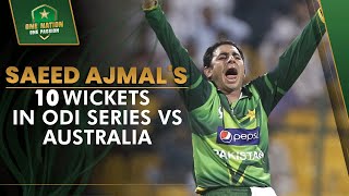 𝐑𝐞𝐦𝐚𝐫𝐤𝐚𝐛𝐥𝐞 Spin Bowling 🌀  Saeed Ajmals 1️⃣0️⃣ Wickets in ODI Series vs Australia 2012 [upl. by Llednahc]