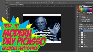 Picasso Style Portrait In Photoshop 15 Mins or less [upl. by Amlev]