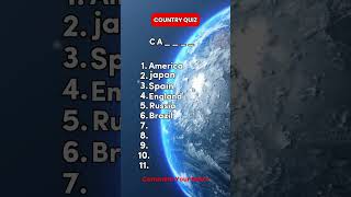 Country quiz comment your score countryquiz ytshort trendingshorts guesser countryquiz facts [upl. by Manup727]