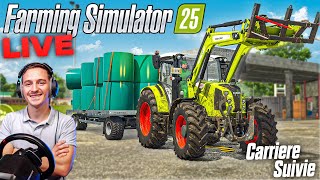 ON AVANCE SUR LA CARRIERE SUIVIE  FARMING SIMULATOR 25 [upl. by Dorreg180]