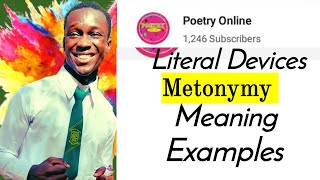 Metonymy literary devicemeaningexamples [upl. by Enneiluj]