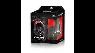 UNBOXING  Headset Gamer CROWN PHG100 [upl. by Ahseekan853]