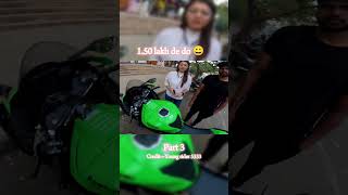 150 lakh de do😀 Youngrider5333 trending viralshort shorts motovlogzx10r [upl. by Montfort729]